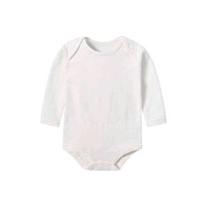 0-2y Yenidoğan Bebek Kız Giysileri Uzun SkeeVe Düz Renk Beyaz İç Çamaşır Yumuşak Nefes Alabilir Romper Tek Parça Kıyafet Güneşli Elbise G220521
