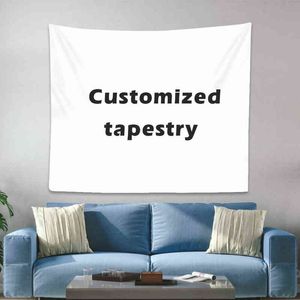 Customized Tapestry Boho Mandala Wall Rugs Witchcraft Wall Rugs Print Your Photo Hippie Wall Hanging Blanket Carpet J220804