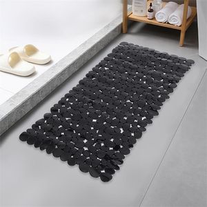 Анти скольжение коврики для ванны резиновая галька камень 70*36 см коврик для всасывающей чашки для душа подушка для ног