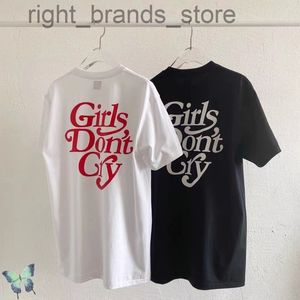 2022 Stok Erkek Kadın Yaz İNSAN YAPIMI Kızlar Don t Cry Pamuk Kısa Kollu T-shirt W220810