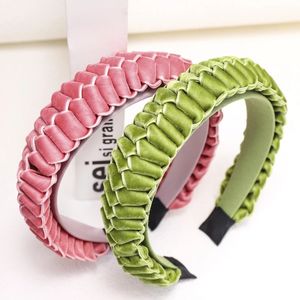 Новый 2022 Fashion Girls Yellow Grey Pink Pink Headsed Handmade Ornament Words Women Middle Cun