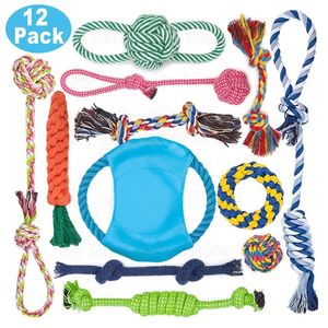 12pcs grandes conjuntos de brinquedos para cães mastigar brinquedos de corda para cães para mastigar brinquedos para cães de dentes ao ar livre para cães grandes cães jugute para perros 220801