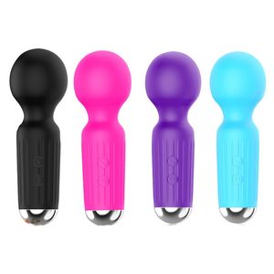 20 Modu Güçlü Motor Vibratörler Mini AV Değnek Küçük Taşınabilir Sticks G-Spot Klitoral Stimülatörü Kadın Masturbator Yetişkin Seks Oyuncakları