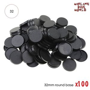 32mm plastik tabanlar Tablo Oyunları 100 PCS Model Raund 220715