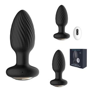 NXY 360 Degree Prostate Massager Rotating Anal Vibrator Male Masturbator Butt Plug Vibrators Sex Toys For Men Stimulator 220506