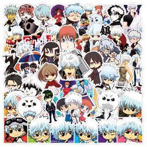 50pcs anime gintama çıkartması Sakata gintoki grafiti çocuk oyuncak kaykay araba motosiklet bisiklet çıkartma çıkartmaları toptan