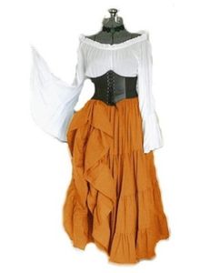 Tema Kostüm Xxxxxl 4xl Cadılar Bayramı Kostümleri Cosplay Ortaçağ Prenses Elbise Vintage Parti gece elbisesi Rönesans Kadın DressTheme