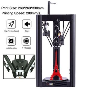 Принтеры TWOTREES FLSUN SUPERRACER SR 3D PRINTER 200 мм/с Высокоскоростной TMC2209 Тихий драйвер Двойной экструдер с двойным приводом.