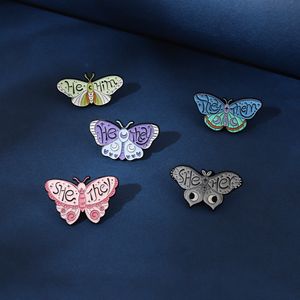 Cute Insect Butterfly Brooches Pin for Women Fashion Dress Coat Shirt Demin Metal Funny Brooch Pins Badges Backpack Gift Jewelry