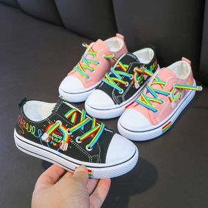 Erkek Çok Yönlü Çocuk Çocuk Sevimli Ve Kız Rahat Ayakkabılar Kore Tarzı 2022 Yeni Yaz Graffiti Moda Kanvas Ayakkabılar