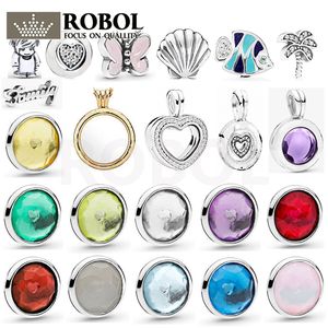 2022 Новейшая сюжетная серия игрушек Charm 925 Стерлинговые серебряные чары Pandora для браслетов Diy Dewelry Model Floating Locket Heart Key Box Оптовая подарочная коробка на день рождения