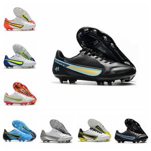 Kutu Tasarımcı Sneakers Ayakkabı ile Tiempo Legend IX 9 Elite SE FG Futbol Futbol Ayakkabı 2 Şarj Odak Motivasyon Rawdaca Black Pack 9th 9s Erkek Düşük Ayak Bileği Çizmeler