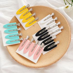 4PCS/LOT Women Hair Clips Side Bangs Fix Fringe Barrette Makeup Tools Female Ladies Girls Headwear Hairpin Hair Accessories