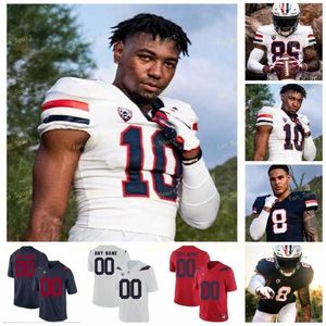 Nik1 Arizona Wildcats Jersey de futebol NCAA College Rob Gronkowski Nick Foles Khalil Tate Brightwell J.J. Taylor Cunningham Berryhill III Harris