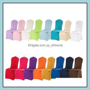 Başkan Eşleri Sashes Anate Tekstil Bahçe Düğün Ziyafet Kullanın SPANDEX Polyester ERS Sandalye Seçimi için 16 Renkler Damla Teslimat 2021 CUY
