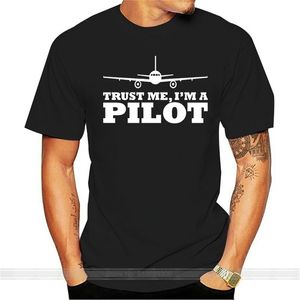 Мода доверяет мне, я пилотный мужской безсетевой футболкой самолет летающий самолет подарок Tee рубашка 220325