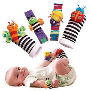 Tratamento do pé de pelúcia Toys Animais Meia de bebê Meias Sozzy Catches Finder Foot Lamaze 4pcs/Set
