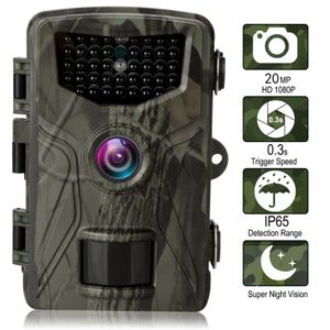 YENI 20MP Hayvan 1080 P Avcılık Trail Kamera Yaban Hayatı İzleme Gözetim Takip HC804A Kızılötesi Gece Görüş Yaban Kameraları Fotoğraf Tuzakları