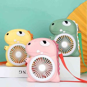 Wholesale costum cosplay for sale - Group buy 5A creative cartoon cute dinosaur children s toy usb light handheld fans hanging neck mini fan