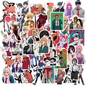 50pcs sıcak anime testere adam çıkartmaları graffiti çocuk oyuncak kaykay araba motosiklet bisiklet çıkartma çıkartmaları toptan