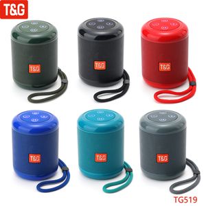 TG519 Kablosuz Bluetooth Hoparlör Açık Mekan Su Geçirmez Taşınabilir Stereo Hoparlör Mini Küçük Müzik Çalar El Hoparlörleri