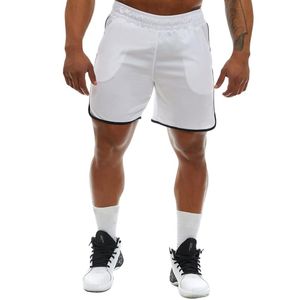 Gym Clothing Men Running Training Quick Dry Shorts Sports Casual Contrast Stretch Waist Breathable Fitness Slim ShortsGym