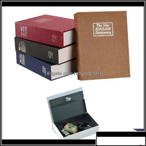 Depolama kutuları kutular ev organizasyonu Housekee Bahçe Kitabı Piggy Bank Yaratıcı İngilizce Sözlük Para Kilit Güvenli Depozito Mini Nakit Je