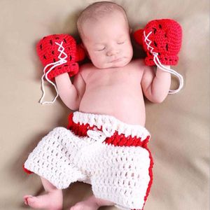 Giyim setleri boks eldivenleri şort kostümü set doğumlu bebek ponografi proplar erkekler boksör kıyafeti duş hediyesi 3 renk h206clothing