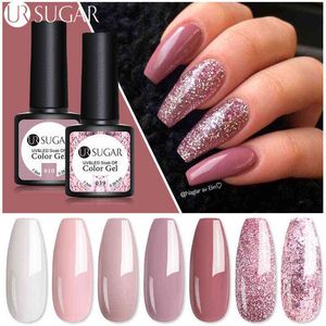 NXY Nail Jel 7 5 ml Glitter Sequins Lehçe Yarı Kalıcı Gül Altın UV LED S Sanat Vernik Taban Top 0328