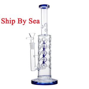 Fab Egg Inline Perc кальяны с прямой трубкой Стеклянные бонги зеленые розовые 4 цвета.