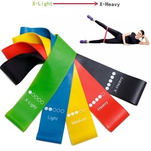 5PcsSet Yoga Resistance Rubber Bands Expander Belt Bodybuilding Fitness Equipment Pilates Sport Training Workout Elastic Bands 220618
