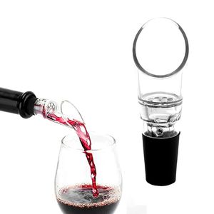 Çubuk Araçlar Kırmızı Şarap Havalandırıcı Pourer Likör Şişeleri Durdurucu Döküm Huni Premium Decantter Spout Kristal Şarap Dökümcileri Barlar Accessor