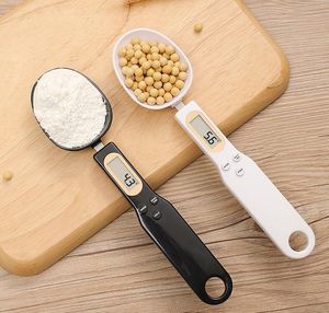 500g Digital Measuring Spoon Kitchen Electronic Food Flour Scale Tool 0.1g/0.01oz Precise for Milk Coffee Tea with LCD Display