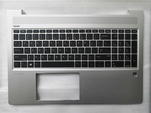 New Original Laptop Housings Palmrest for HP Probook 450 G6 455R G6 Top Cover with US Keyboard L45091-001 Silver