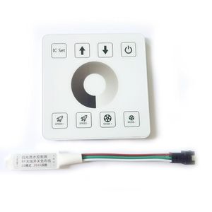 Controller RGB DC12-24V Drahtlose Fernbedienung Panel Einfarbig Weiß/Warmweiß Fließendes Wasser Pferderennen 2048 Pixel WS2811 LED-Steuerung