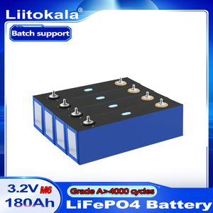 LIITOKALA 3.2V 180AH LIFEPO4 Pil Paketi 3C Yüksek Akım Büyük Kapasiteli Hücreler DIY 12 V 24 V Güneş Enerjisi Depolama RV Golf Araba