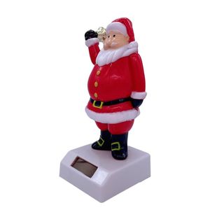 Decorações de interiores Solar Christmas Dancing Papai Noel Toys Snowman Toys Davor de Bobble Dancer Acessórios de carro Interiorint