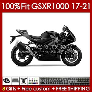 Suzuki için OEM gövdesi GSXR1000 K17 GSXR 1000 CC 2017 2018 2019 2020 2021 KUTUCU 146NO.83 1000CC GSX-R1000 17-21 GSXR-1000 17 18 19 20 21 Gri Matler