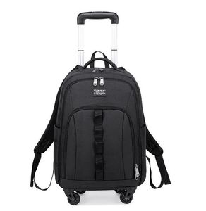 Suitcases Men Travel Trolley Backpack Bag Women Carry On Luggage Wheels Wheeled Oxford Rolling Baggage