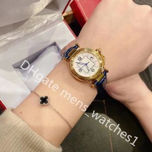 Relógio designer relógio feminino importado uso movimento 312 aço inoxidável bezerro cinto de couro 35mm relógio feminino