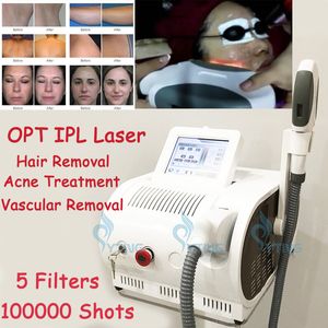 5 filtri Elight OPT E-Light Laser IPL Macchina per la depilazione Macchina per il ringiovanimento della pelle Pigmentazione Vascolare Rimozione dell'acne