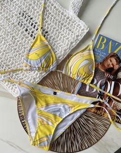 Mayo pisti bandaj push yukarı bikini set iki parçalı çizgi çizim bikinis patchwork mayo kadın plaj yüzme 4 renk