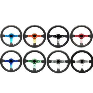 14 polegadas de 350mm Modificação de carros Racing PU Volta de alumínio Alumínio Rally Sport Sport simulado Game Deep Corn Dish Sport Sport Drifting Wheels Universal 8 Colors