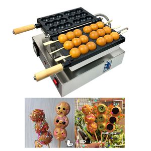 Commercial Chicken Cake Ball-Shape Machine Skewer Pastry Waffle Maker Iron Stick Baking Machines Hot Dog Sausage Grill Baker