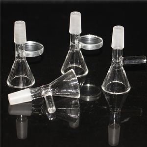 Cachimbo de água Tigela para fumar de vidro Tigelas deslizantes de ervas 10mm 14mm 18mm para Bongs Recuperar cinzas coletor Dabber ferramentas Cera