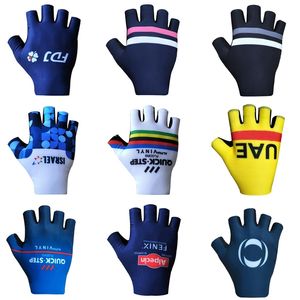 Pro Team Breathable Cycling Gloves Road Bike Gloves Men Sports Half Finger Anti Slip MTB Bicycle Glove 220722