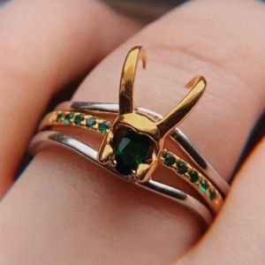Обручальные кольца Loki Ring 925 Серебряное золото.
