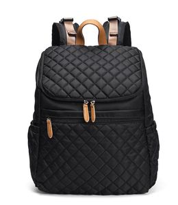 Stylish Large Capacity Diaper Backpack - Solid Color, Multi-Function Organizer with Comfortable Straps for Travel