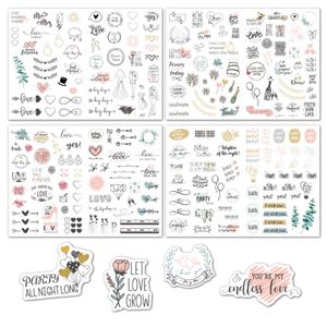 230 pcs adesivos de casamento para skate carro bebê scrapbooking lápis caixa diário telefone laptop planejador decoração livro álbum crianças brinquedos DIY decalques