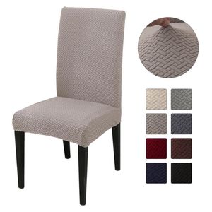 Tampas de cadeira Treong jacquard capa cinza/cáqui/preto protetor de assento para sala de jantar cozinha el banquetchair